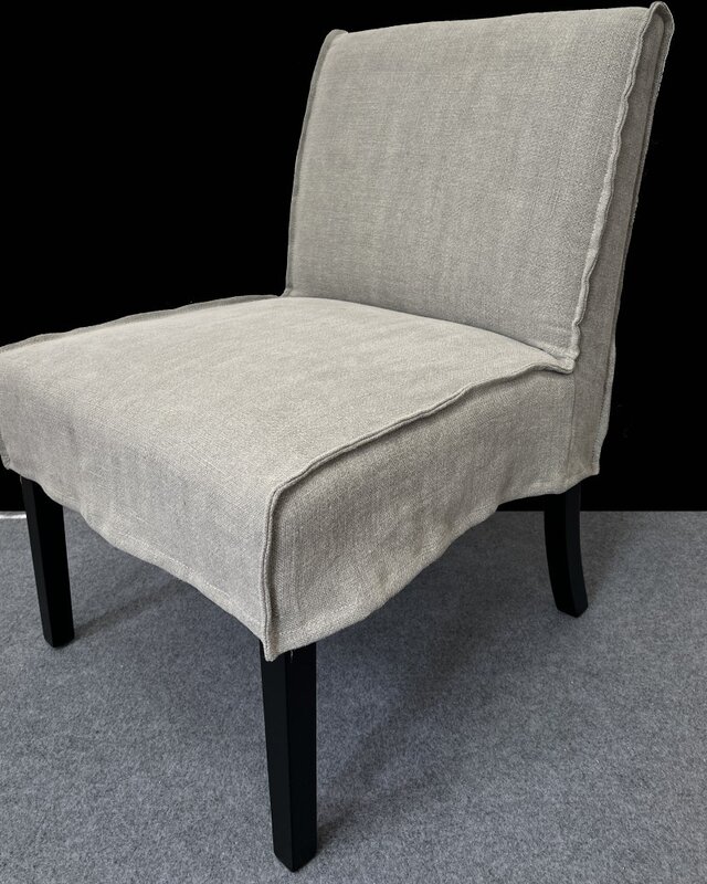 Luksa Home Collection Eetkamerstoel Nine | Beige | 100% Linnen | H86 cm