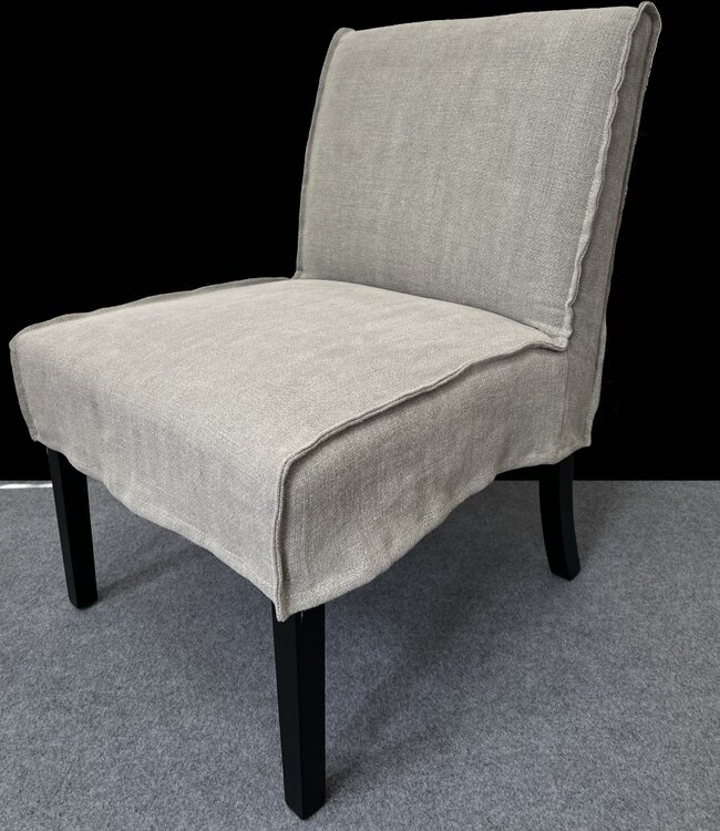 Luksa Home Collection Eetkamerstoel Nine | Beige | 100% Linnen | H86 cm