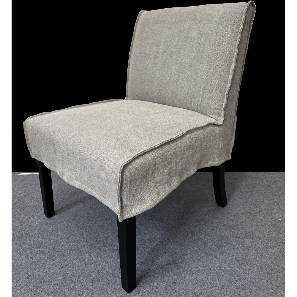 Luksa Home Collection Eetkamerstoel Nine | Beige | 100% Linnen | H86 cm