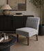 Luksa Home Collection Eetkamerstoel Nine | Espresso | 100% Linnen | H86 cm