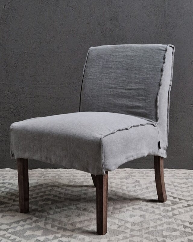 Luksa Home Collection Eetkamerstoel Nine | Espresso | 100% Linnen | H86 cm