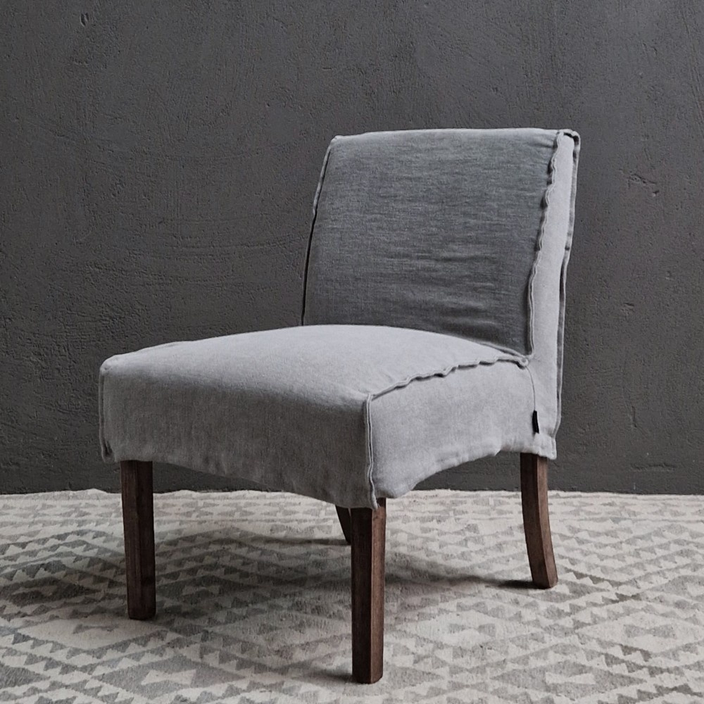 Luksa Home Collection Eetkamerstoel Nine | Espresso | 100% Linnen | H86 cm