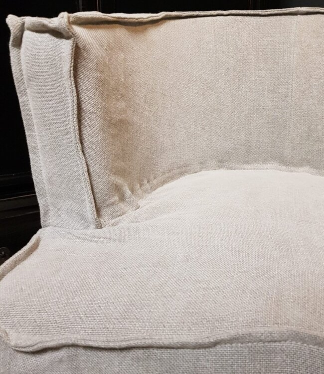 Luksa Home Collection Stoel Gijsje | Beige | 100% Linnen | H78 cm
