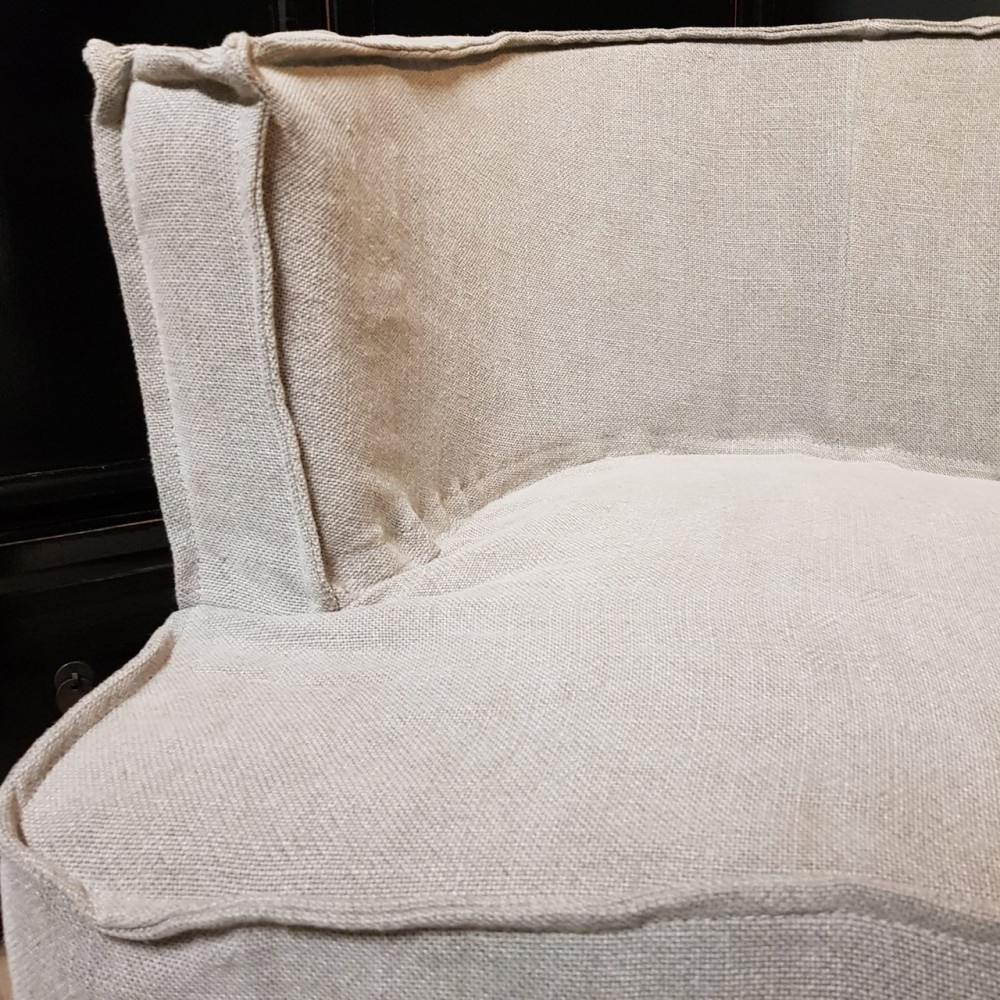 Luksa Home Collection Stoel Gijsje | Beige | 100% Linnen | H78 cm