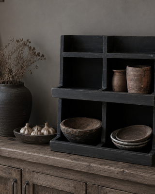 Luksa Home Collection Gruttersbak Balbir | Vintage Black | H45 x B45 x D25 cm