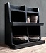 Luksa Home Collection Gruttersbak Balbir | Vintage Black | H45 x B45 x D25 cm