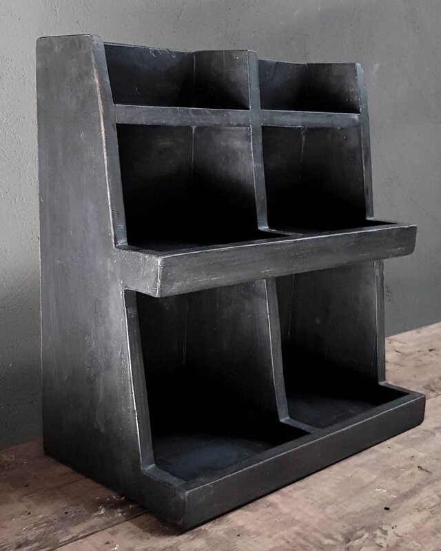 Luksa Home Collection Gruttersbak Balbir | Vintage Black | H45 x B45 x D25 cm
