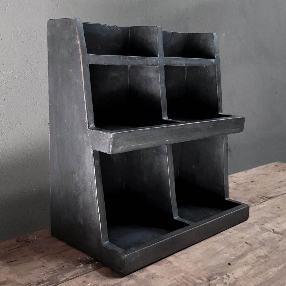 Luksa Home Collection Gruttersbak Balbir | Vintage Black | H45 x B45 x D25 cm