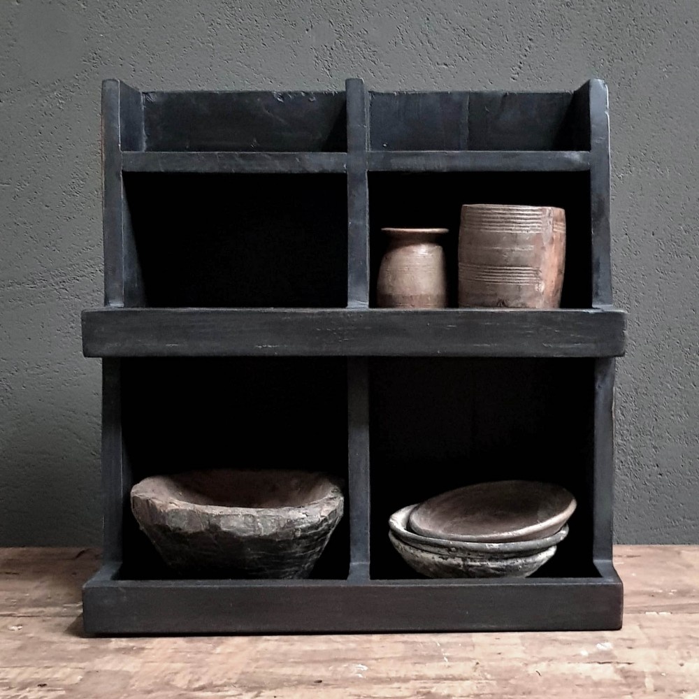 Luksa Home Collection Gruttersbak Balbir | Vintage Black | H45 x B45 x D25 cm