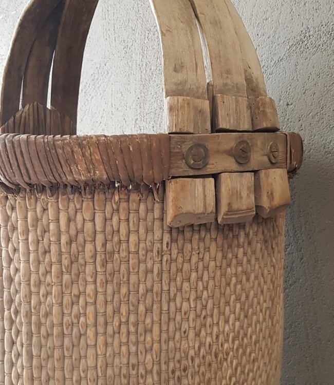 Luksa Home Collection Aziatische Plukmand Met Hengsel | H50 x D30 cm
