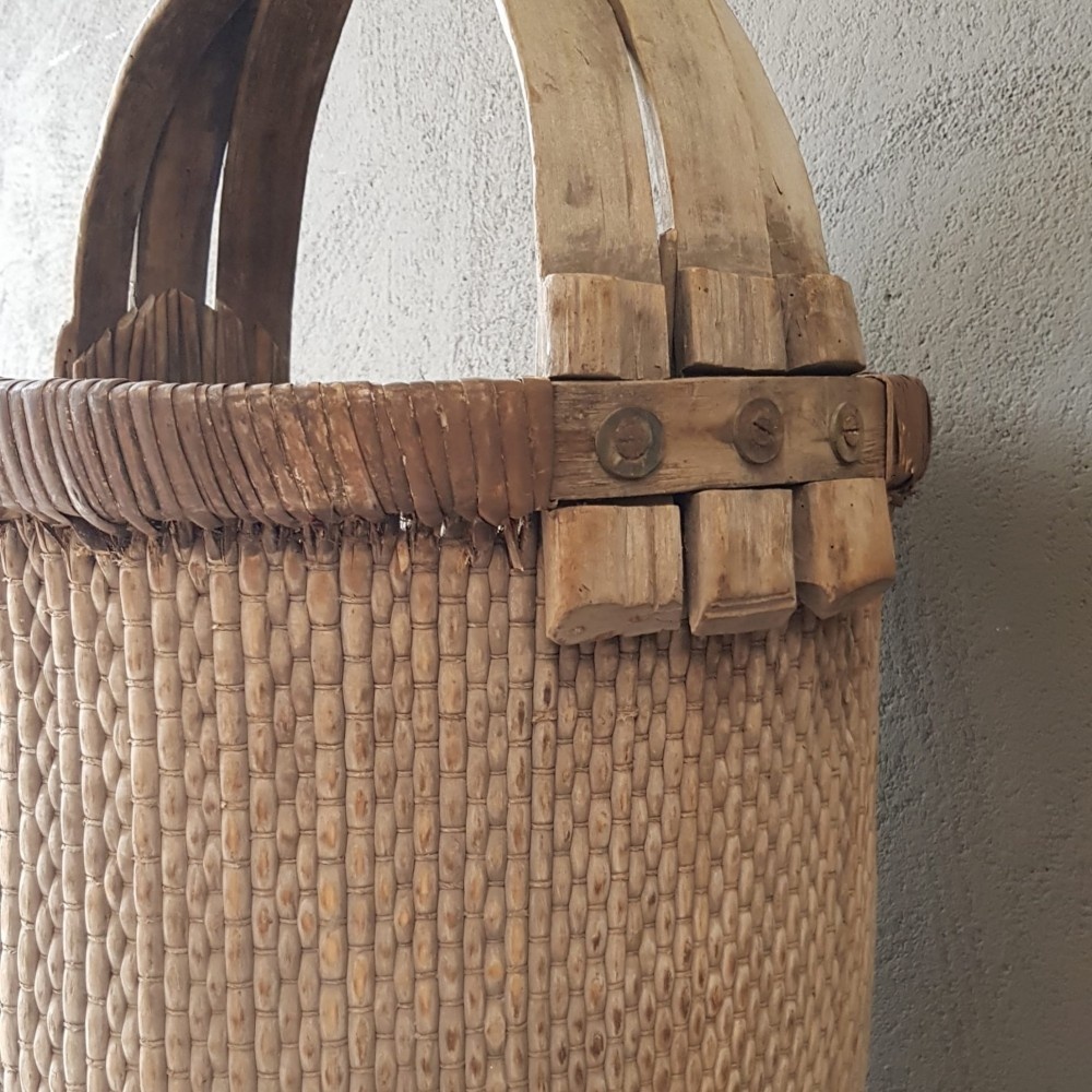 Luksa Home Collection Aziatische Plukmand Met Hengsel | H50 x D30 cm
