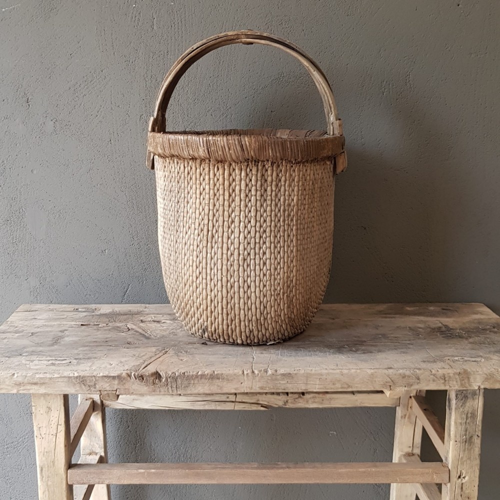 Luksa Home Collection Aziatische Plukmand Met Hengsel | H50 x D30 cm
