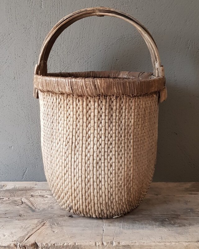 Luksa Home Collection Aziatische Plukmand Met Hengsel | H50 x D30 cm