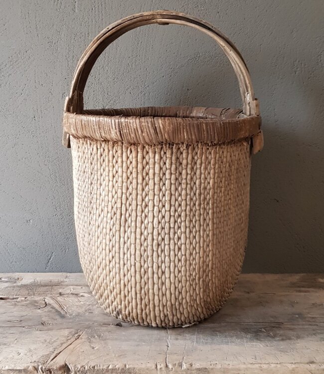 Luksa Home Collection Aziatische Plukmand Met Hengsel | H50 x D30 cm