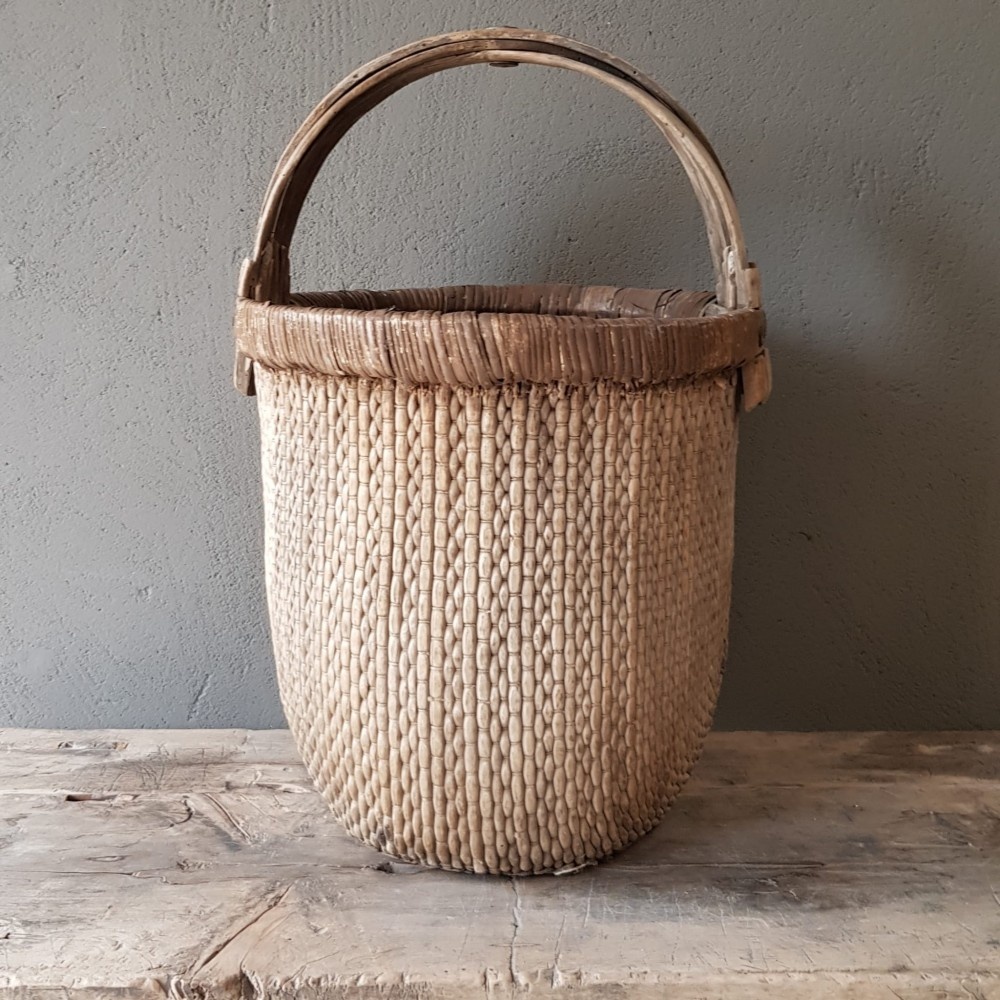 Luksa Home Collection Aziatische Plukmand Met Hengsel | H50 x D30 cm