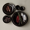 Dessert Bord Trulli | Donkerbruin | Set Van 4 | H3 x D17,5 cm