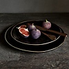 Ontbijtbord Trulli | Donkerbruin | Set Van 2 | H2,5 x D23 cm