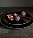 Luksa Home Collection Ontbijtbord Trulli | Donkerbruin | Set Van 2 | H2,5 x D23 cm