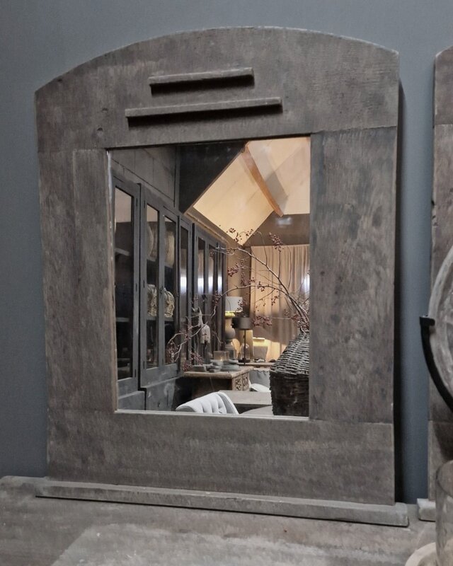 Luksa Home Collection Spiegel Bink | Antique Grey | H120 x B80 cm