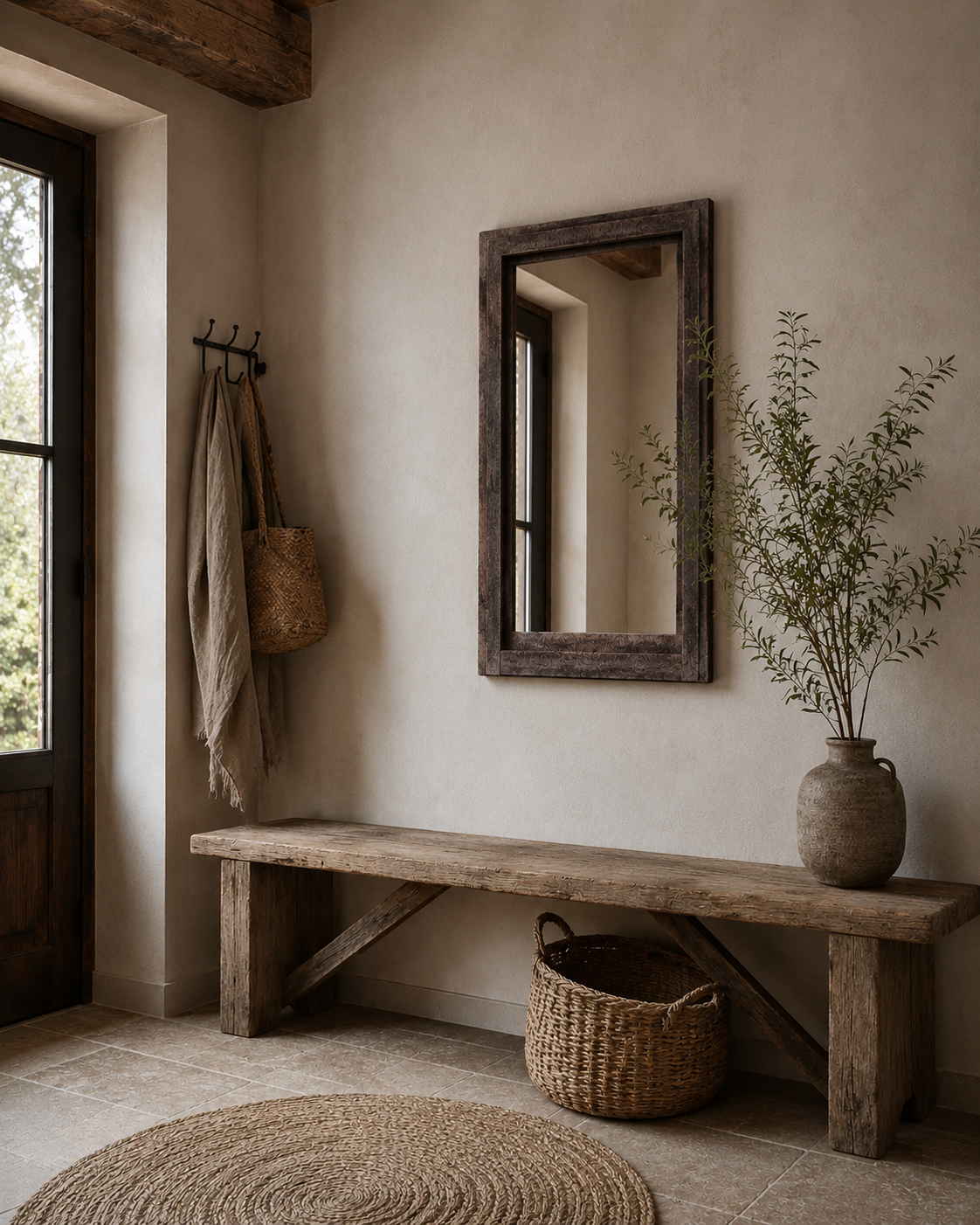 Luksa Home Collection Spiegel Bastiën | Antique Grey | H90 x B60 cm