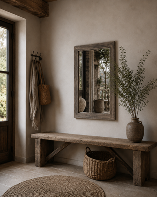 Luksa Home Collection Spiegel Bo | Antique Grey | H90 x B60 cm