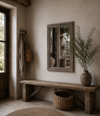 Luksa Home Collection Spiegel Bo | Antique Grey | H90 x B60 cm