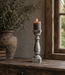 Luksa Home Collection Baluster Riley | Antique Grey | H50 x B12 x D12 cm