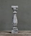 Luksa Home Collection Baluster Riley | Antique Grey | H50 x B12 x D12 cm