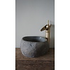 Kleine Stenen Waskom + Spoelgat | H13,5 x B26 x D22 cm