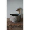 Kleine Stenen Waskom + Spoelgat | H13,5 x B28 x D27 cm