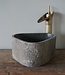 Rene Houtman Kleine Stenen Waskom + Spoelgat | H13,5 x B28 x D27 cm