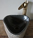 Rene Houtman Kleine Stenen Waskom + Spoelgat | H13,5 x B28 x D27 cm