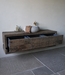 Rene Houtman Zwevend Badmeubel Liv | Oud Eiken | H46,5xB150xD50 cm