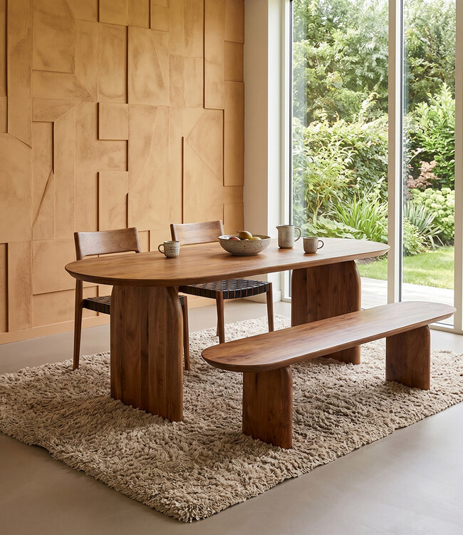 Raw Materials Amsterdam Bullnose | Eettafel Gesloten | 180 cm