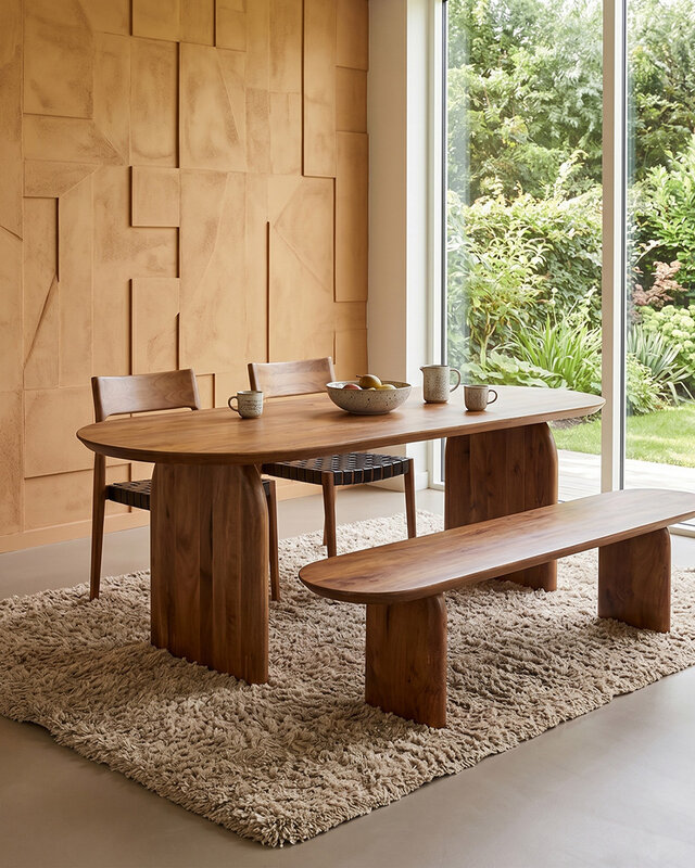 Raw Materials Amsterdam Bullnose | Eettafel Gesloten | 180 cm