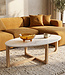 Raw Materials Amsterdam Salontafel Marmer | Ovaal | Wit | L120 x B60  x H38 cm