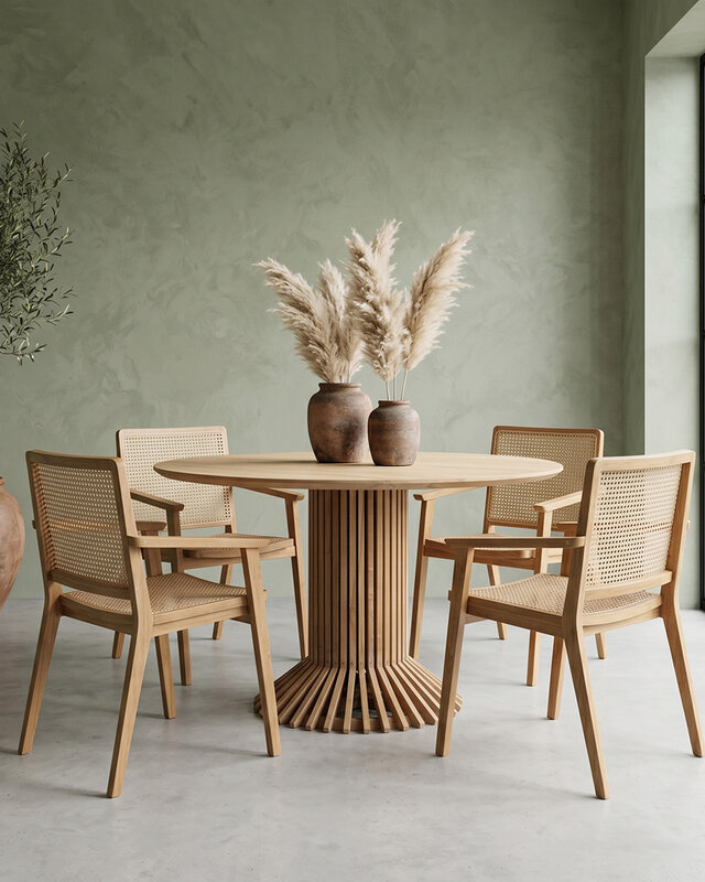 Raw Materials Amsterdam Eettafel | Eiffel | Rond | H76 x D140 cm