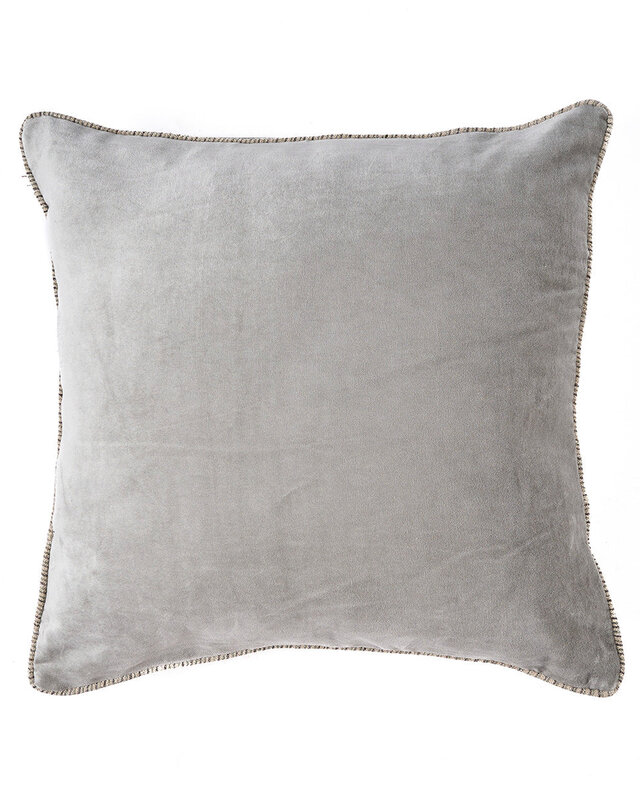 Bazar Bizar Antwerp De Velvet Crush kussenhoes - Grijs - 50x50