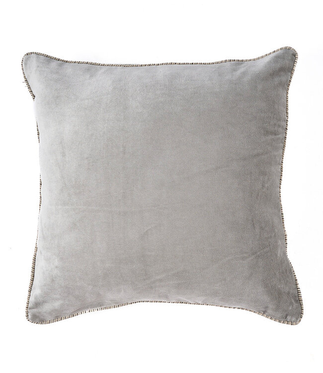 Bazar Bizar Antwerp De Velvet Crush kussenhoes - Grijs - 50x50