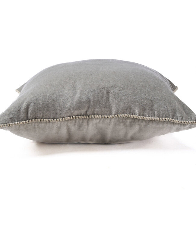 Bazar Bizar Antwerp De Velvet Crush kussenhoes - Grijs - 50x50