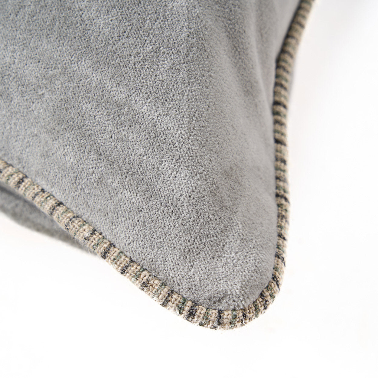 Bazar Bizar Antwerp De Velvet Crush kussenhoes - Grijs - 50x50