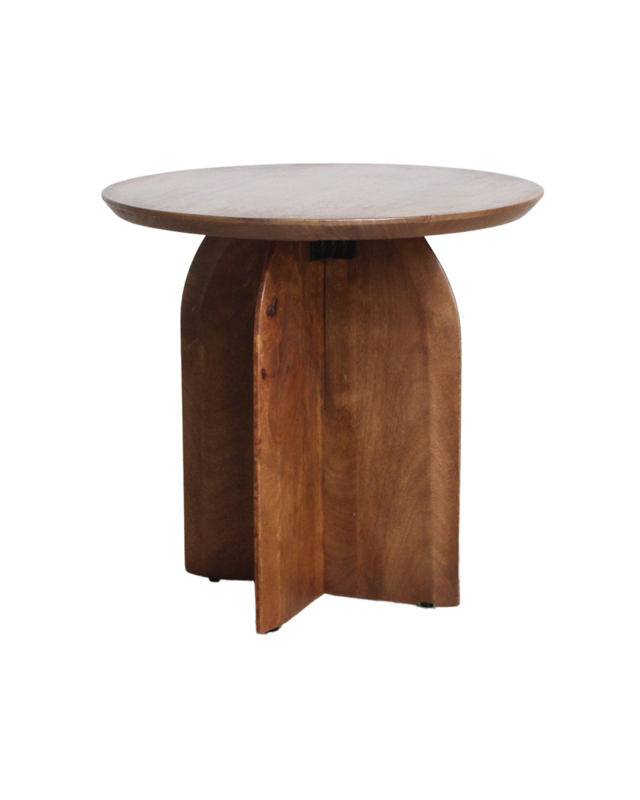 Raw Materials Amsterdam Bullnose Bijzettafel | Organisch | H48 x D50 cm
