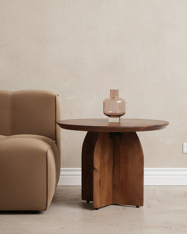 Raw Materials Amsterdam Bullnose Bijzettafel | Organisch | H40 x D55 cm
