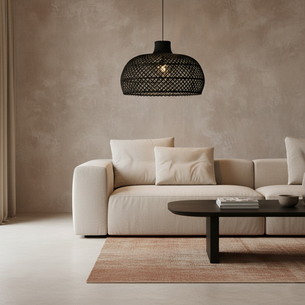Raw Materials Amsterdam Hanglamp Maze | Rotan | D 57 x H 36 cm