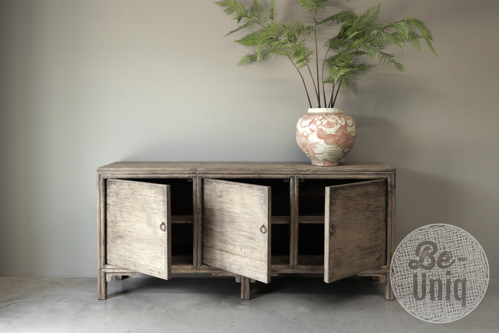Be-Uniq Oud Dressoir Walnoot | China | H87xB192xD43 cm