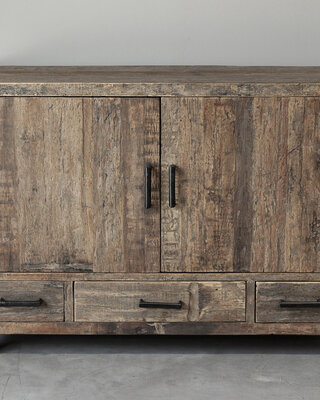 Be-Uniq Uniek Dressoir | Oud Hout | H85xB115xD40 cm