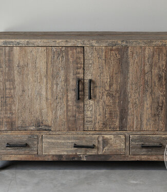 Be-Uniq Uniek Dressoir | Oud Hout | H85xB115xD40 cm