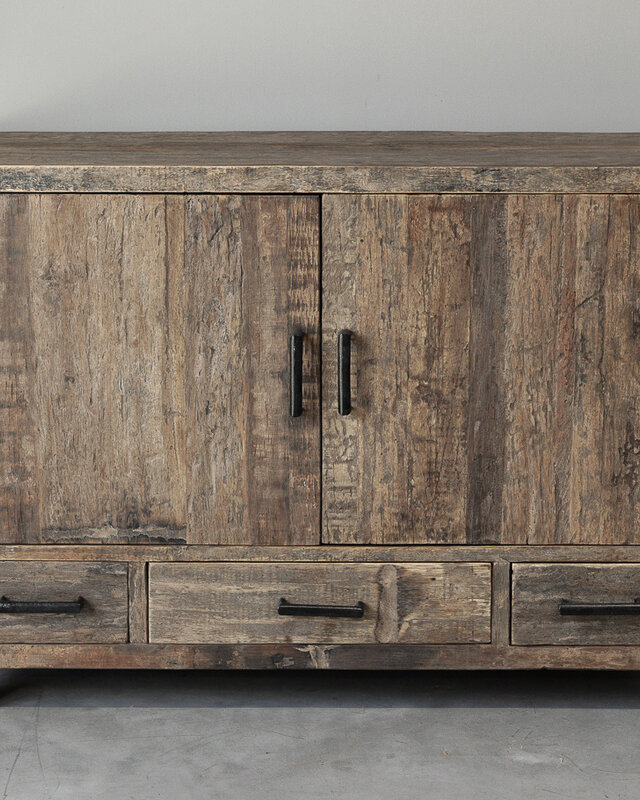 Be-Uniq Uniek Dressoir | Oud Hout | H85xB115xD40 cm