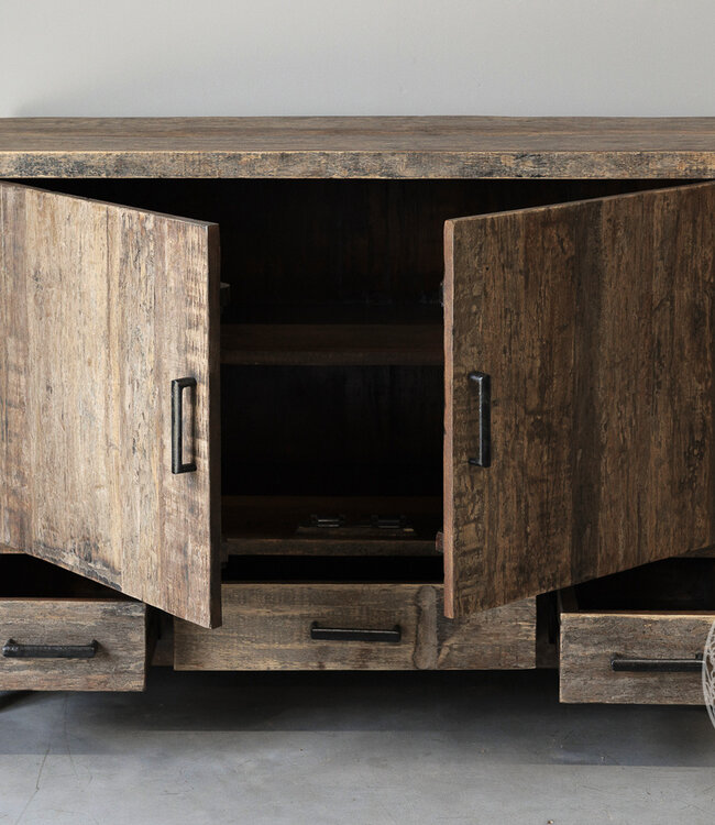 Be-Uniq Uniek Dressoir | Oud Hout | H85xB115xD40 cm