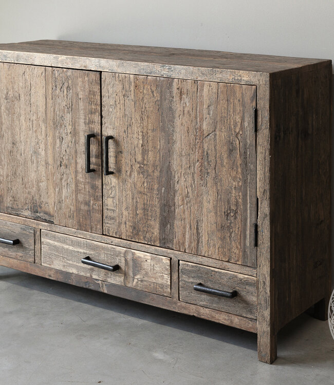 Be-Uniq Uniek Dressoir | Oud Hout | H85xB115xD40 cm